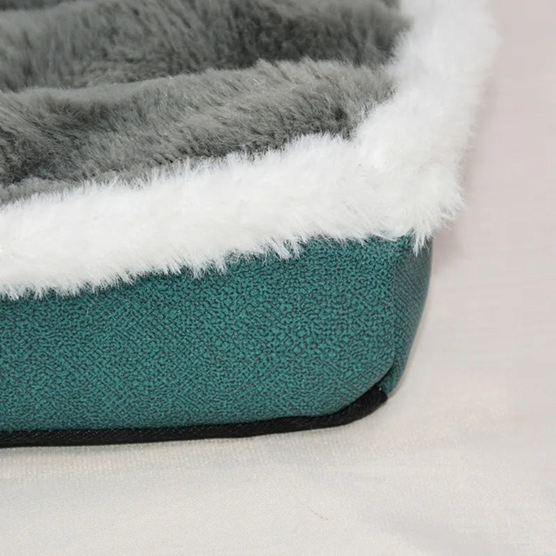 Winter Dogs Sleeping Bed Fleece Pet Blanket Detachable Cat Puppy Mat Washable Kennel Mattress Pet Supplies Large Dog Dog Bed