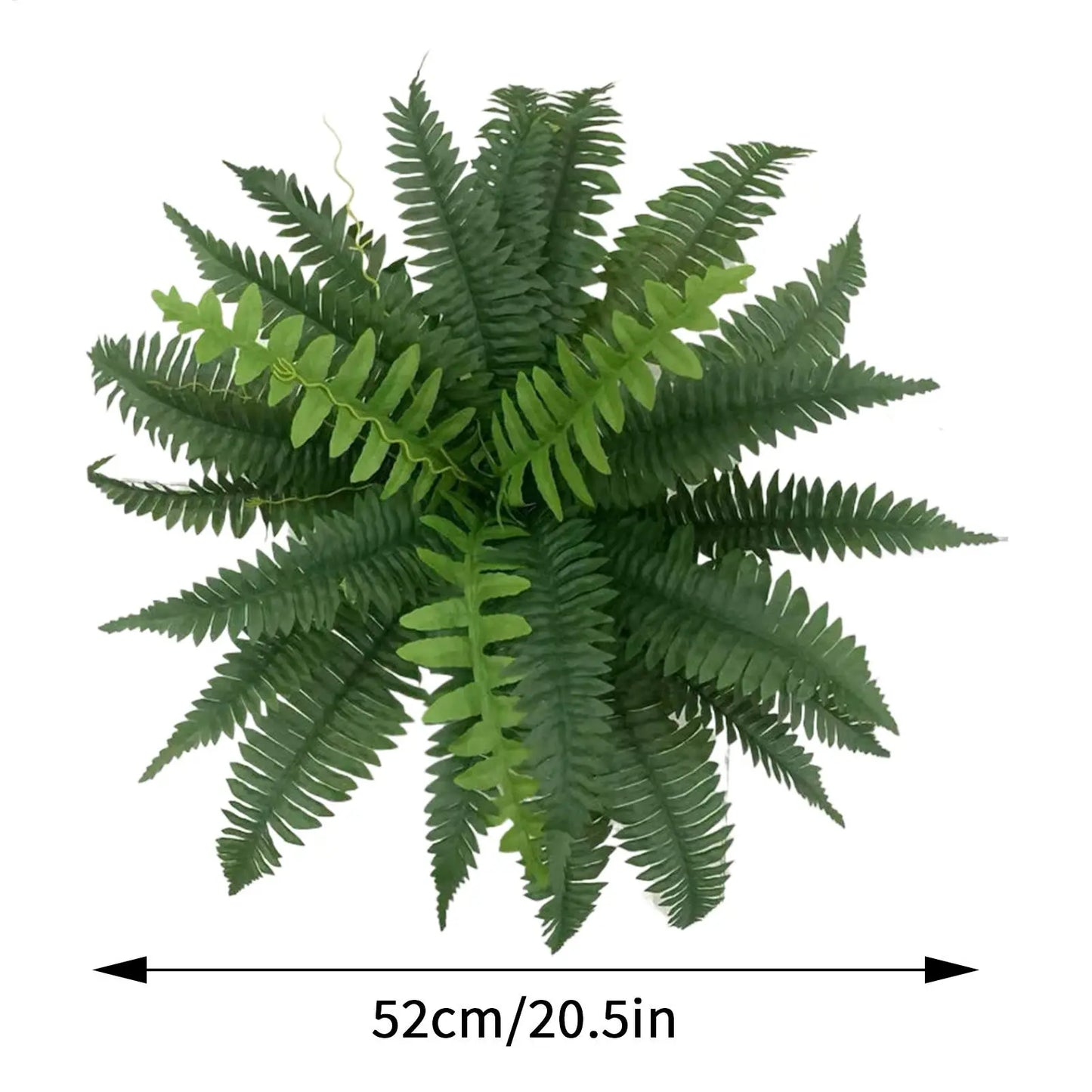 20in Persian fern Leaves Vines Home Room Decor Hanging Artificial Plant Plastic Leaf Grass Wedding Party Wall Balcony Decoration