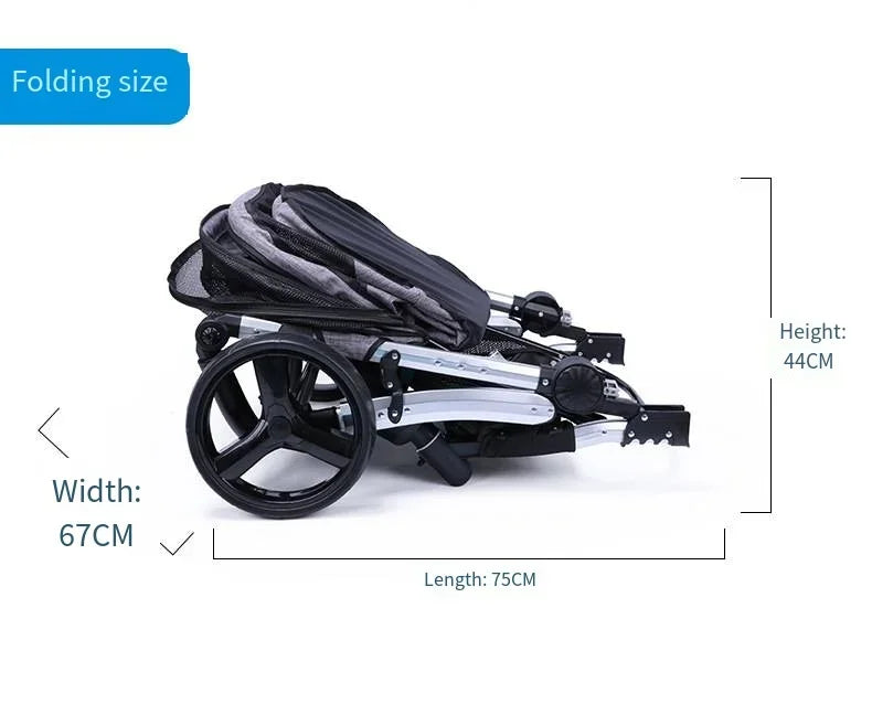 Foldable Large Size Luxury Pet Cart Large Dog Cart Multiple Cats for Outdoor Strolling Dog Walking Cart Portable 2024 Newest