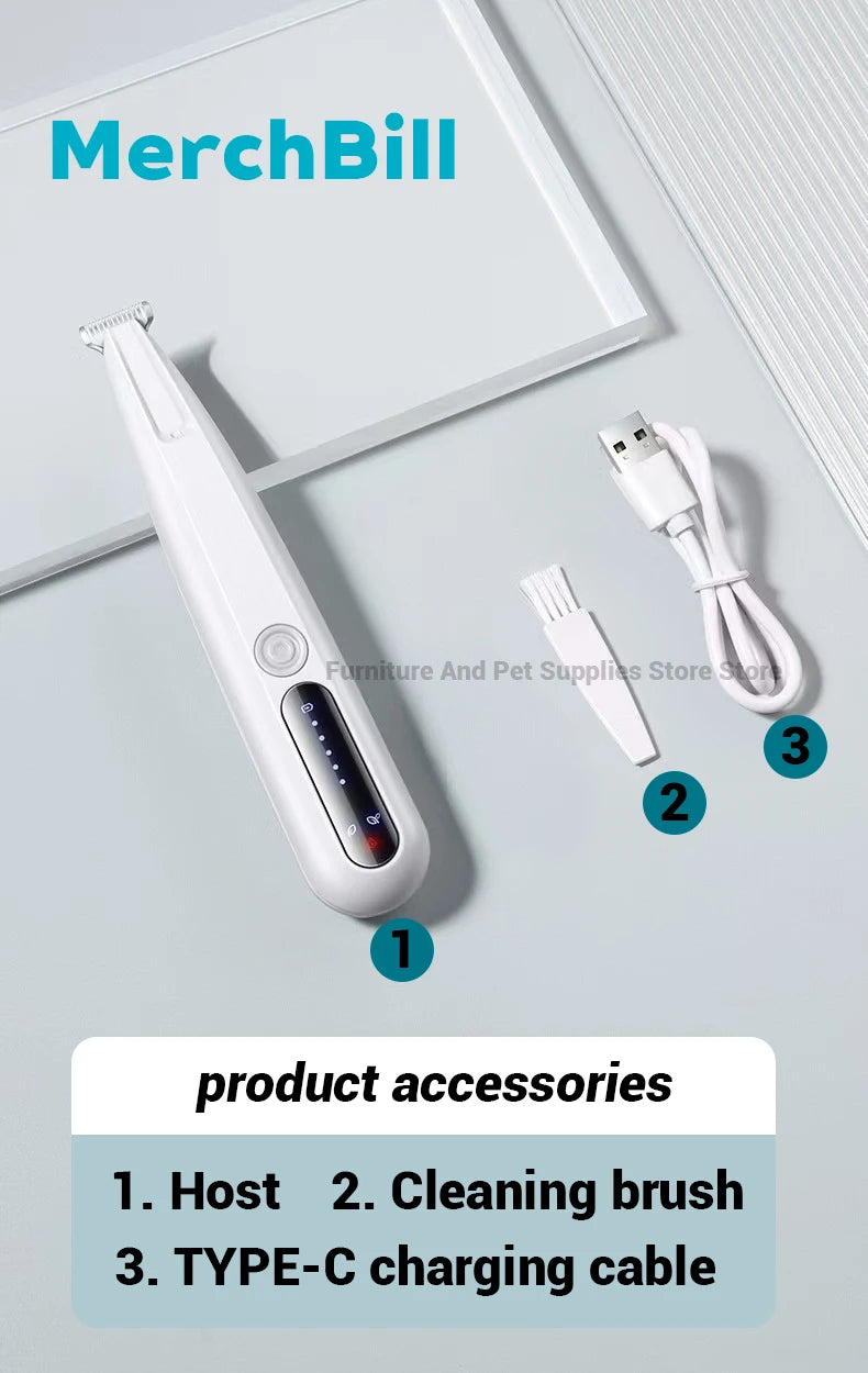 New type of dog paw trimmer with travel lock function fully waterproof pet hair trimmer with LED display screen cat hair trimmer
