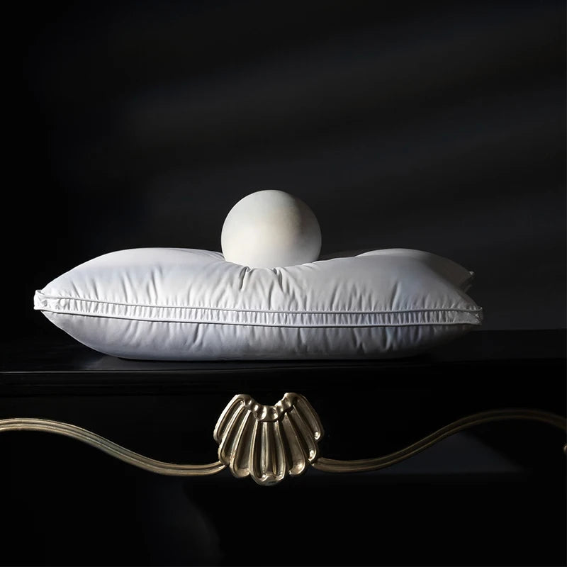 95% Pure Goose Down Pillow 1200TC Anti - Drill Pima Fabric 1000 Cleanliness 1000+ Loft Multiple Sizes (50x70cm etc.)