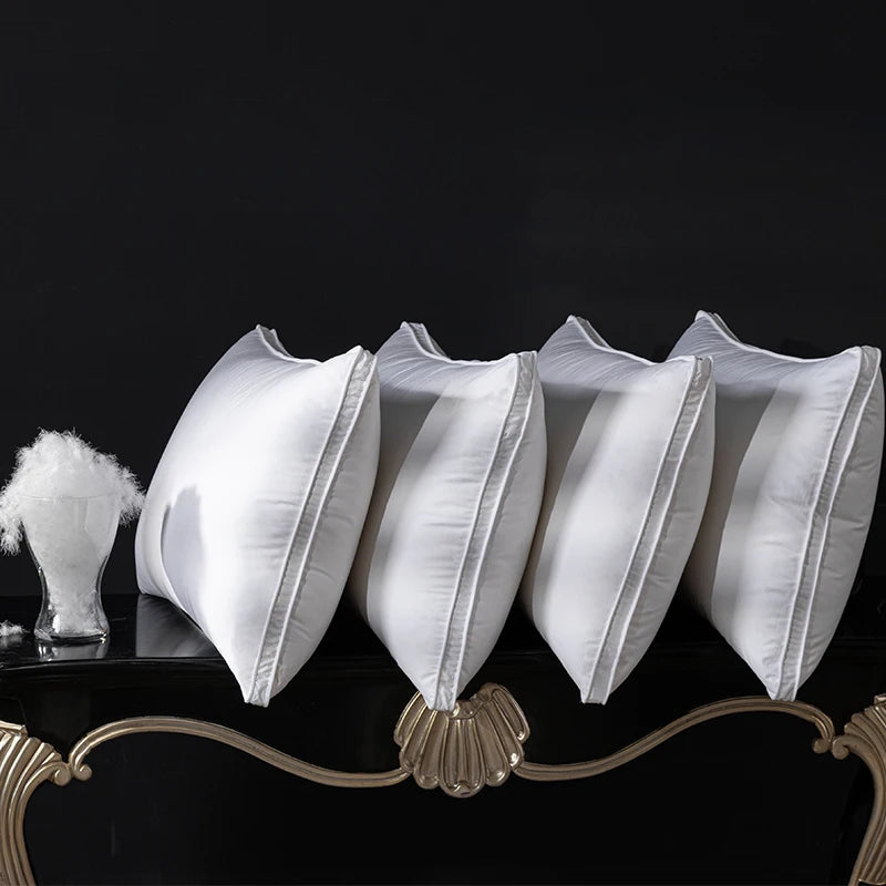 95% Pure Goose Down Pillow 1200TC Anti - Drill Pima Fabric 1000 Cleanliness 1000+ Loft Multiple Sizes (50x70cm etc.)