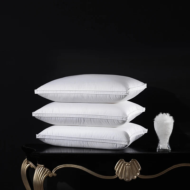 95% Pure Goose Down Pillow 1200TC Anti - Drill Pima Fabric 1000 Cleanliness 1000+ Loft Multiple Sizes (50x70cm etc.)