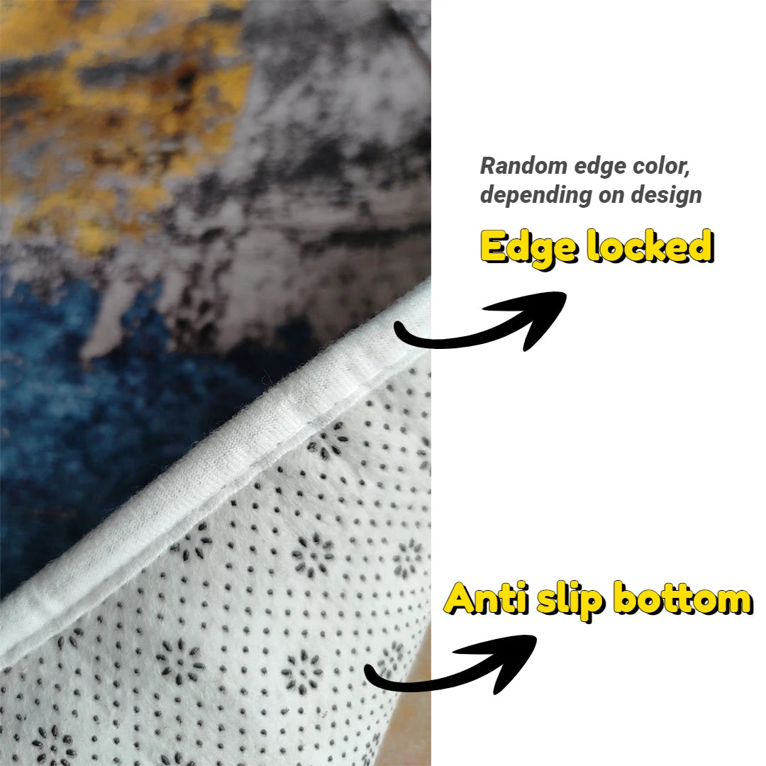 Alien Cowhide Pattern Foldable Living Room Carpet Decoration Bedroom Bedside Fluffy Rug Non-slip Short Velvet Luxury Floor Mat