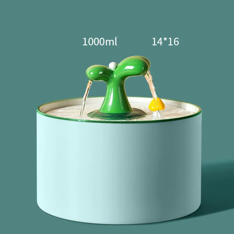 Automatic Circulating Water Dispenser, Cat Ceramic Water Dispenser, Silent Flow, Pet Food Utensils, Pet Supplies, 1Pc