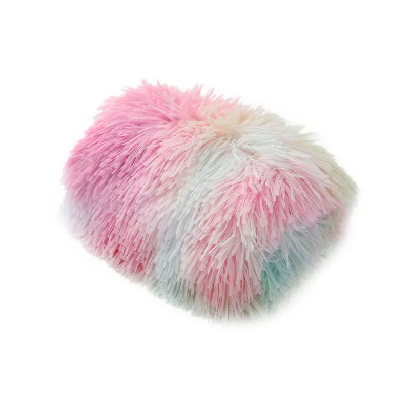 Soft Pet Blanket Mat Warm Dog Cat Sleeping Bed Mats Kennel Washable Long Plush Dogs Blankets Cover Winter Dog Supplies